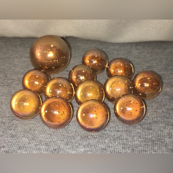 Lot of 13 Vintage Iridescent Marbles - Picture 2 of 12